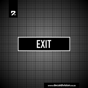 Office Sign - Exit